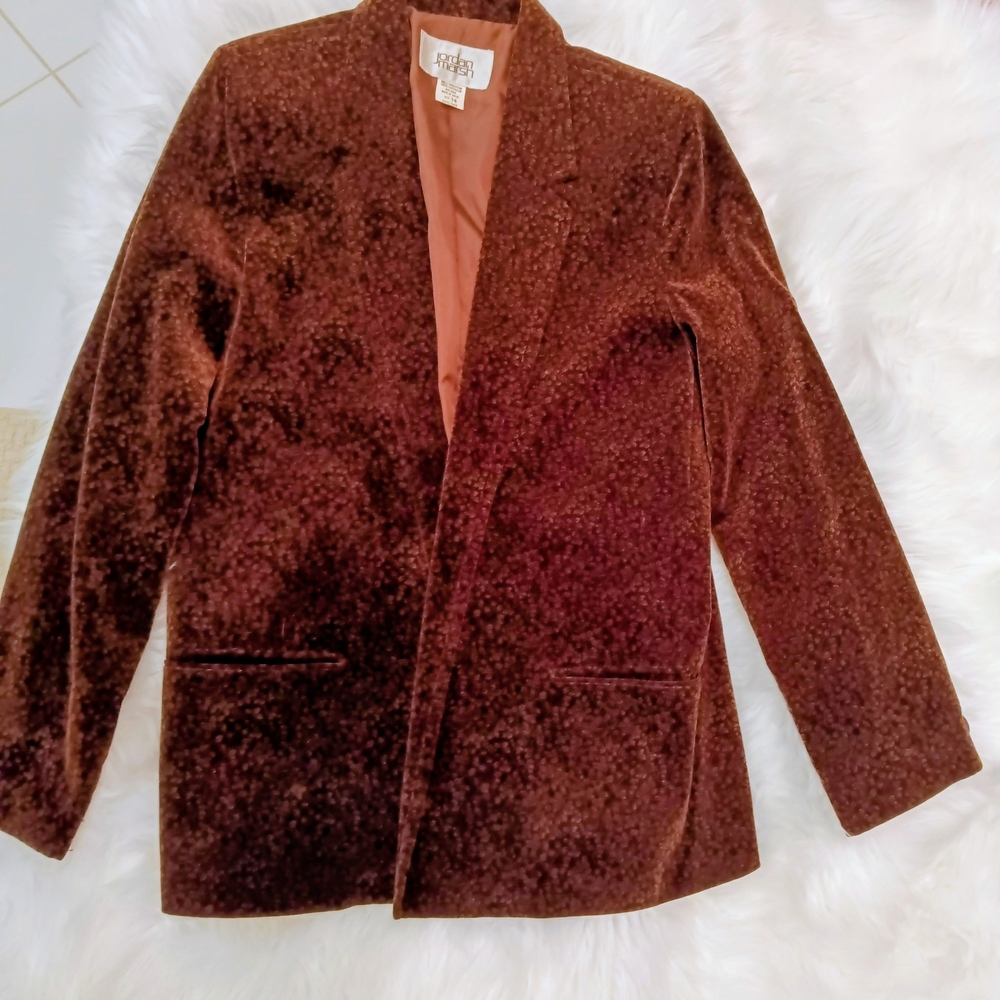 Brown Velvet Blazer